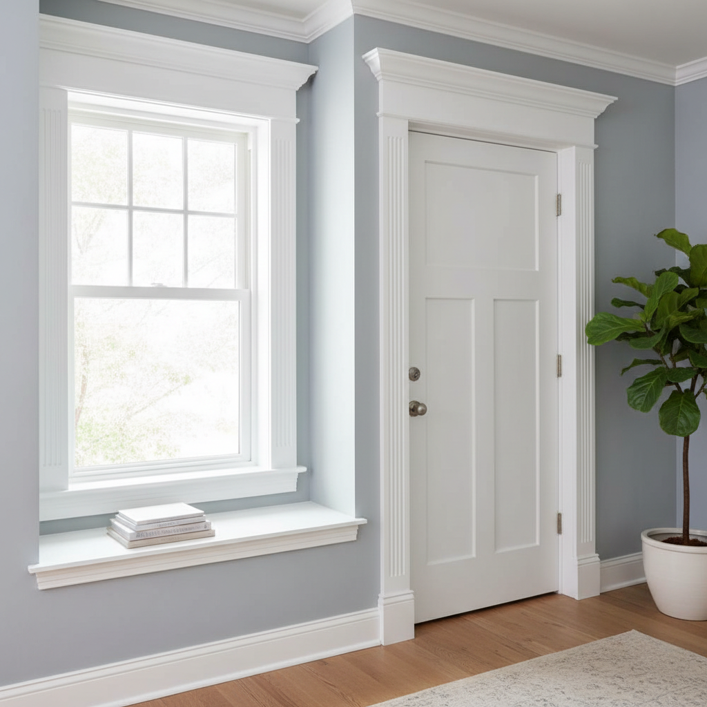 Custom window casing and door trim